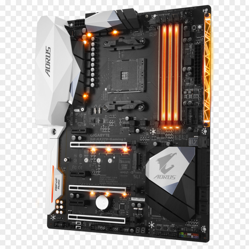 Gigabyte Technology Socket AM4 Motherboard GA-AX370-Gaming 5 Ryzen PNG