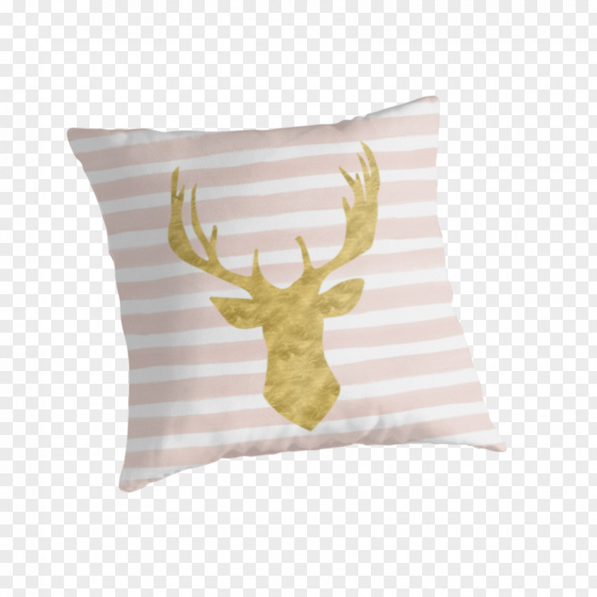 Reindeer Throw Pillows Antler Textile PNG