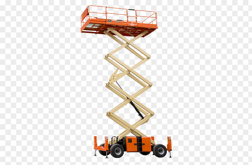 Scissor Lift Aerial Work Platform Elevator JLG Industries Hoist Genie PNG