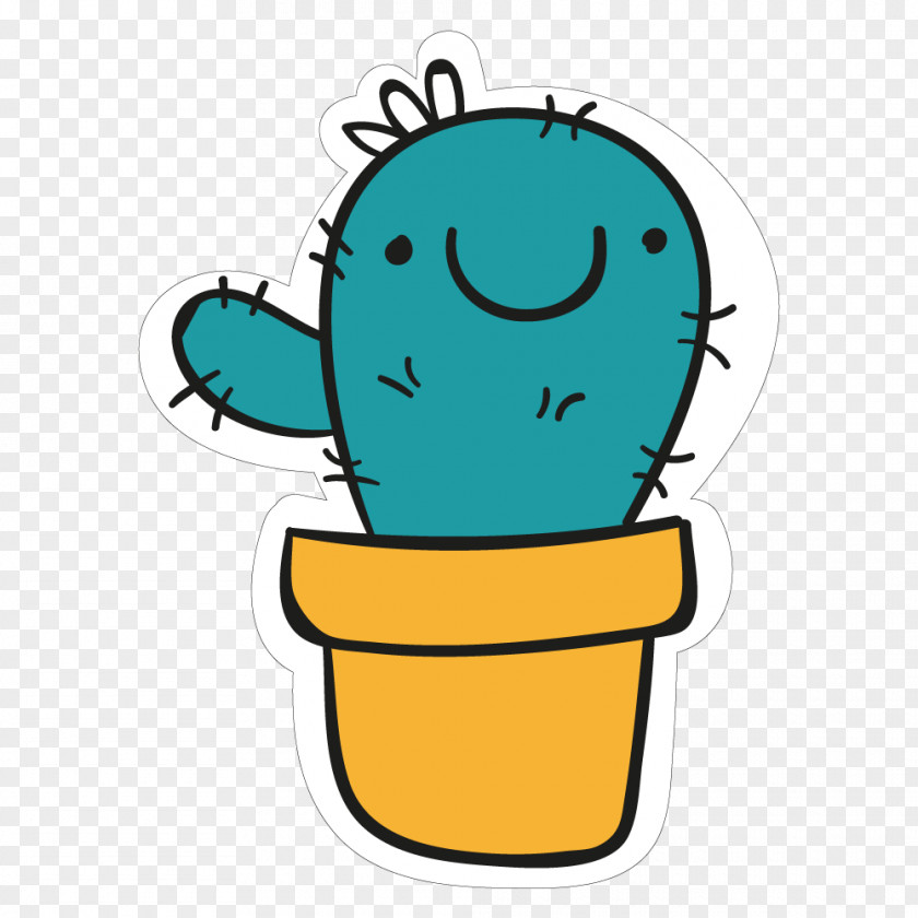 Cactus Cactaceae Sticker Drawing Clip Art PNG