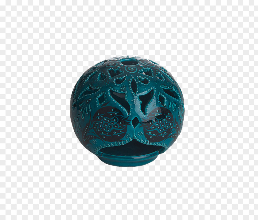 Cappadocia Turquoise Sphere PNG