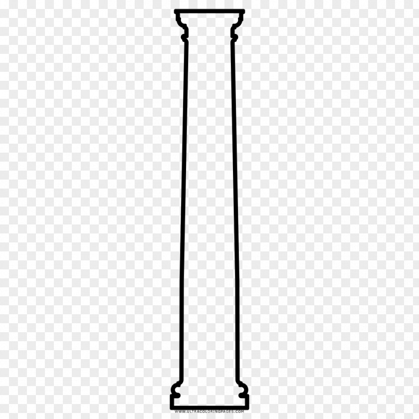 Column Drawing Coloring Book Black And White Ausmalbild PNG