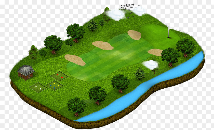 Golf Course Hazard Tees Par PNG