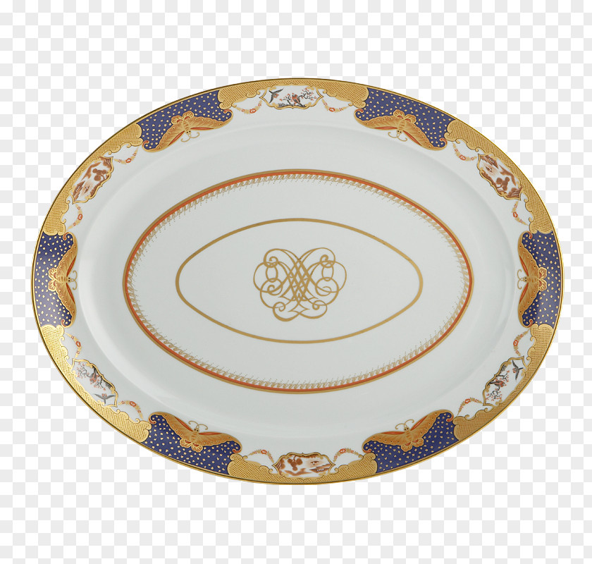 Oval Plate Porcelain Mottahedeh & Company Platter Tableware PNG