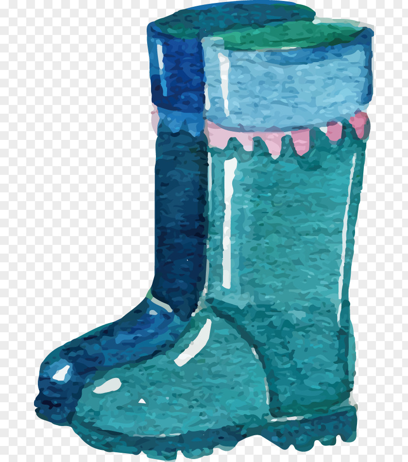 Rain Boots Snow Boot Wellington Blue PNG