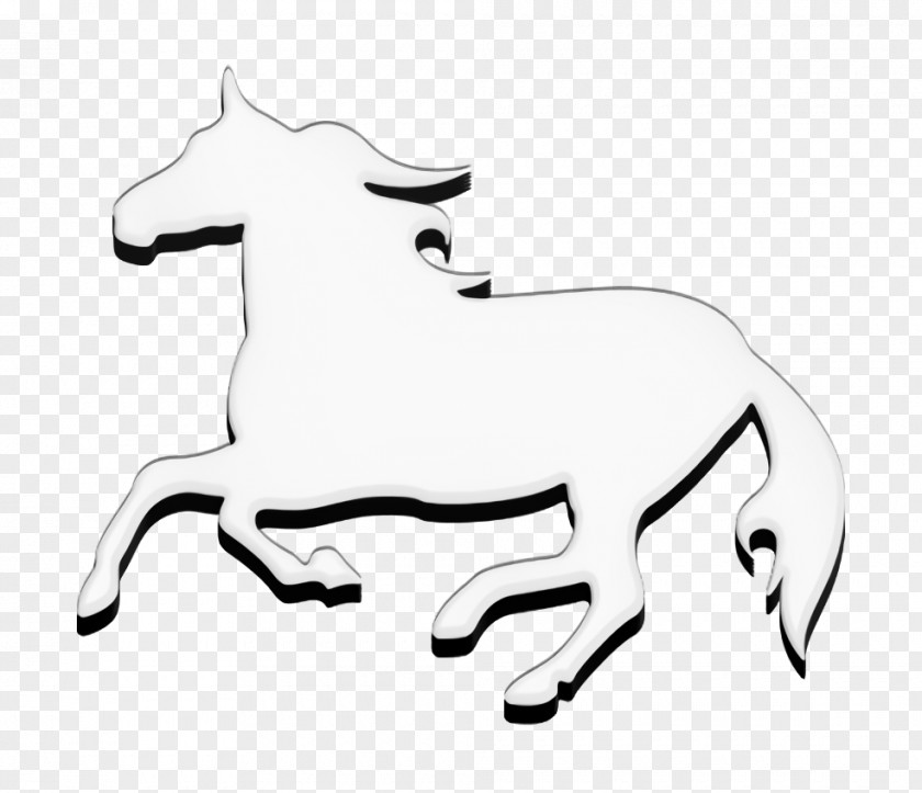 Animals Icon Horse Silhouette Horses PNG