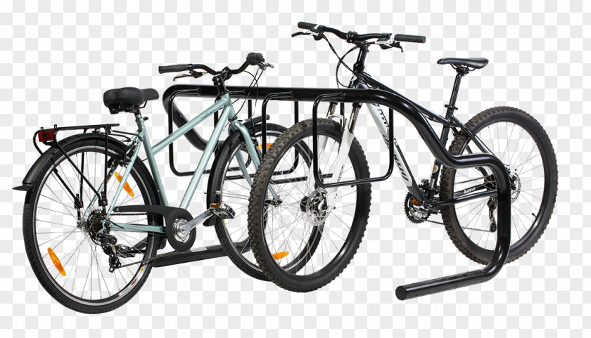 Bikes Bicycle Frames Car Parking Rack PNG