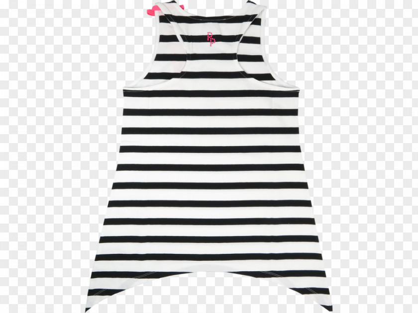 Black And White Stripe Dress Line M PNG