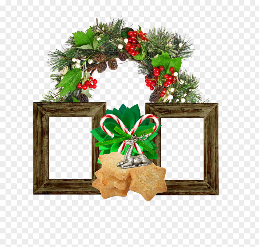 Christmas Ornament Picture Frames PNG