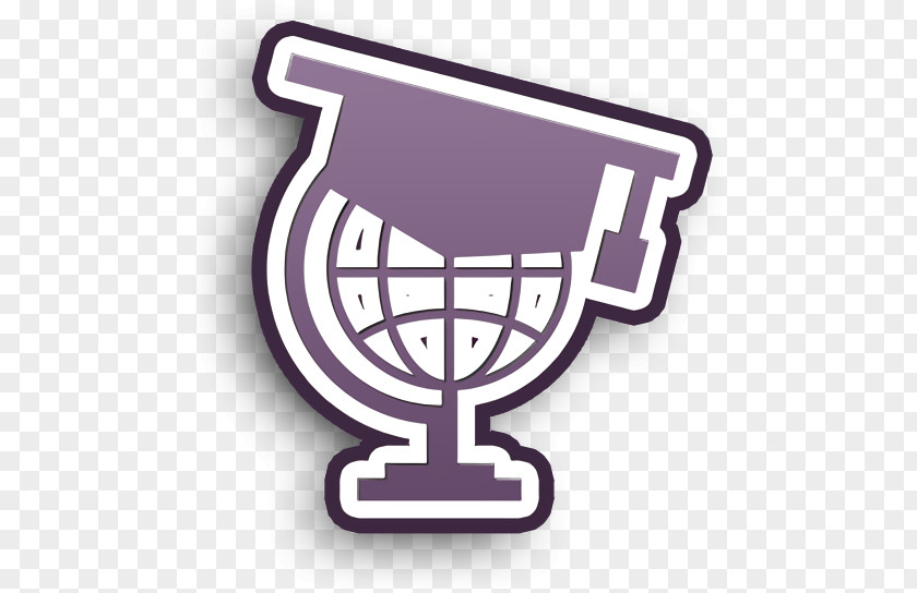 Education Icon Globe Earth With Graduation Cap On Top PNG