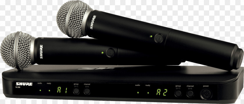 Microphone Wireless Shure SM58 SM57 Blx288pg58 Vocal Combo With Pg58 Handheld Microphones PNG