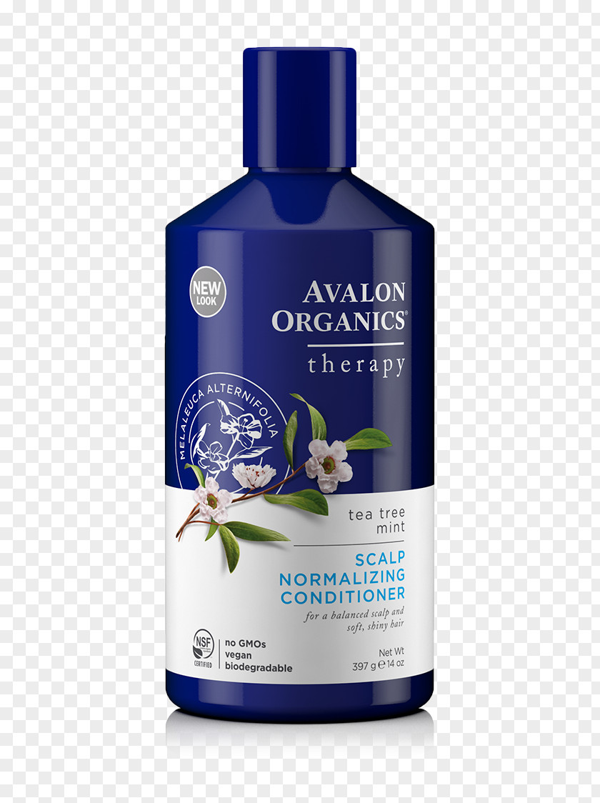 Shampoo Avalon Organics Biotin B-Complex Thickening Tea Tree Mint Treatment Hair Care Conditioner PNG