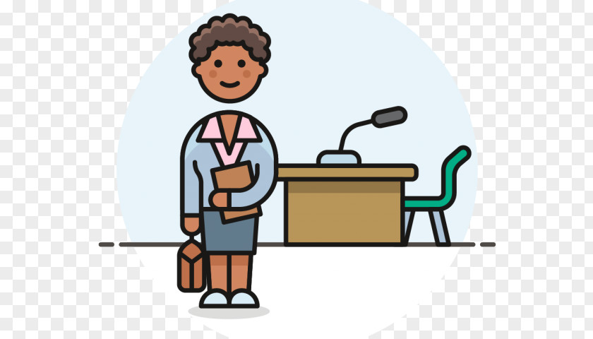 Sharing Pleased Lawyer Cartoon PNG