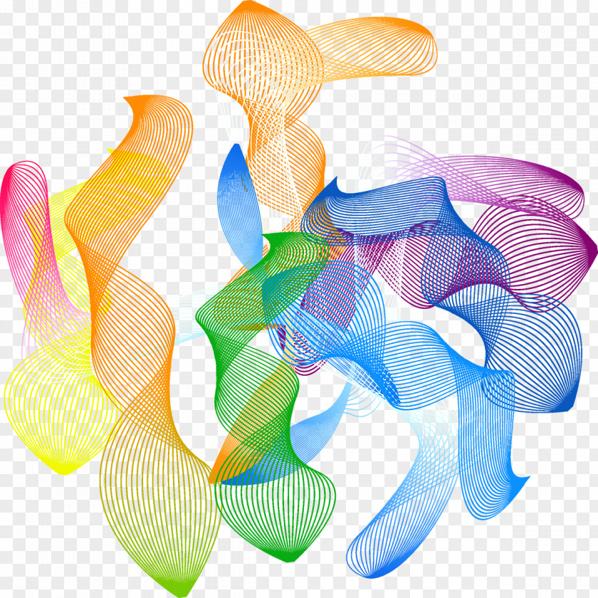 Colorful Lines Line Science Technology Euclidean Vector PNG