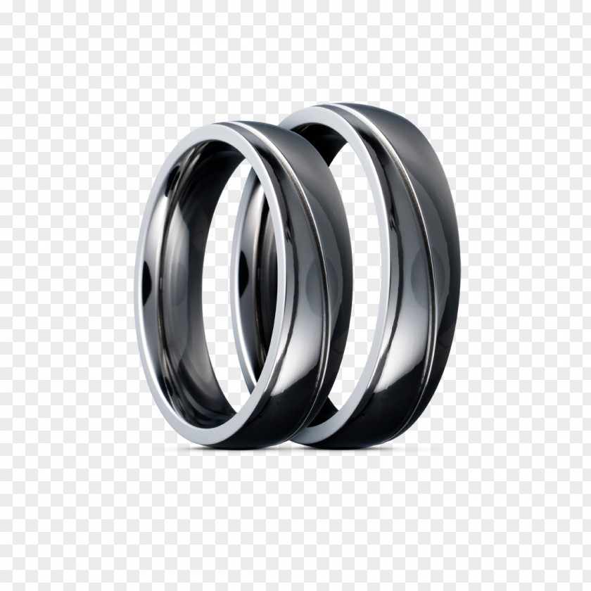 Wedding Ring Silver Titanium Platinum PNG