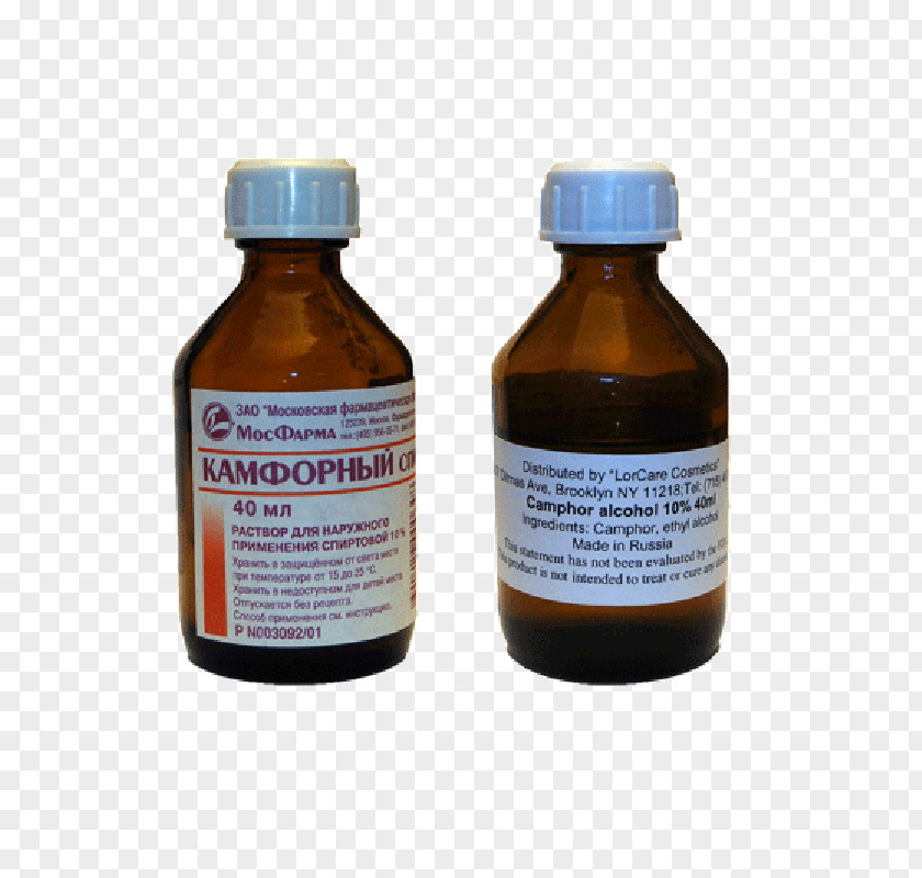Camphor Tincture Antiseptic Alcohol Counterirritant PNG