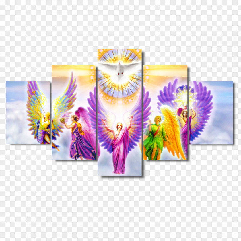 Canvas Print Michael Gabriel Seven Archangels PNG