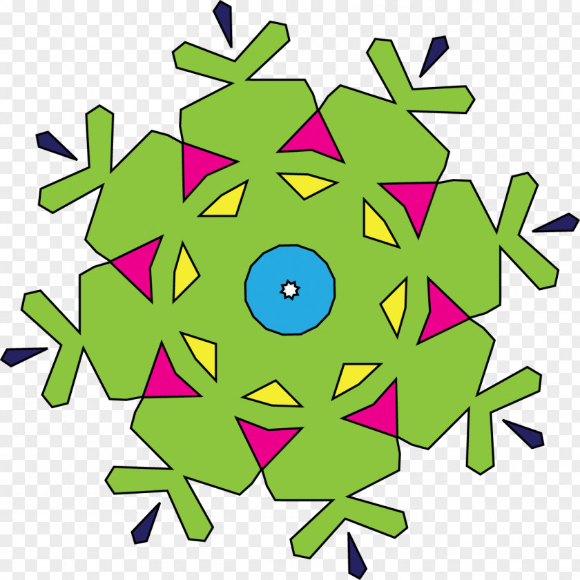 Colored Geometric Drawing Kaleidoscope Clip Art PNG