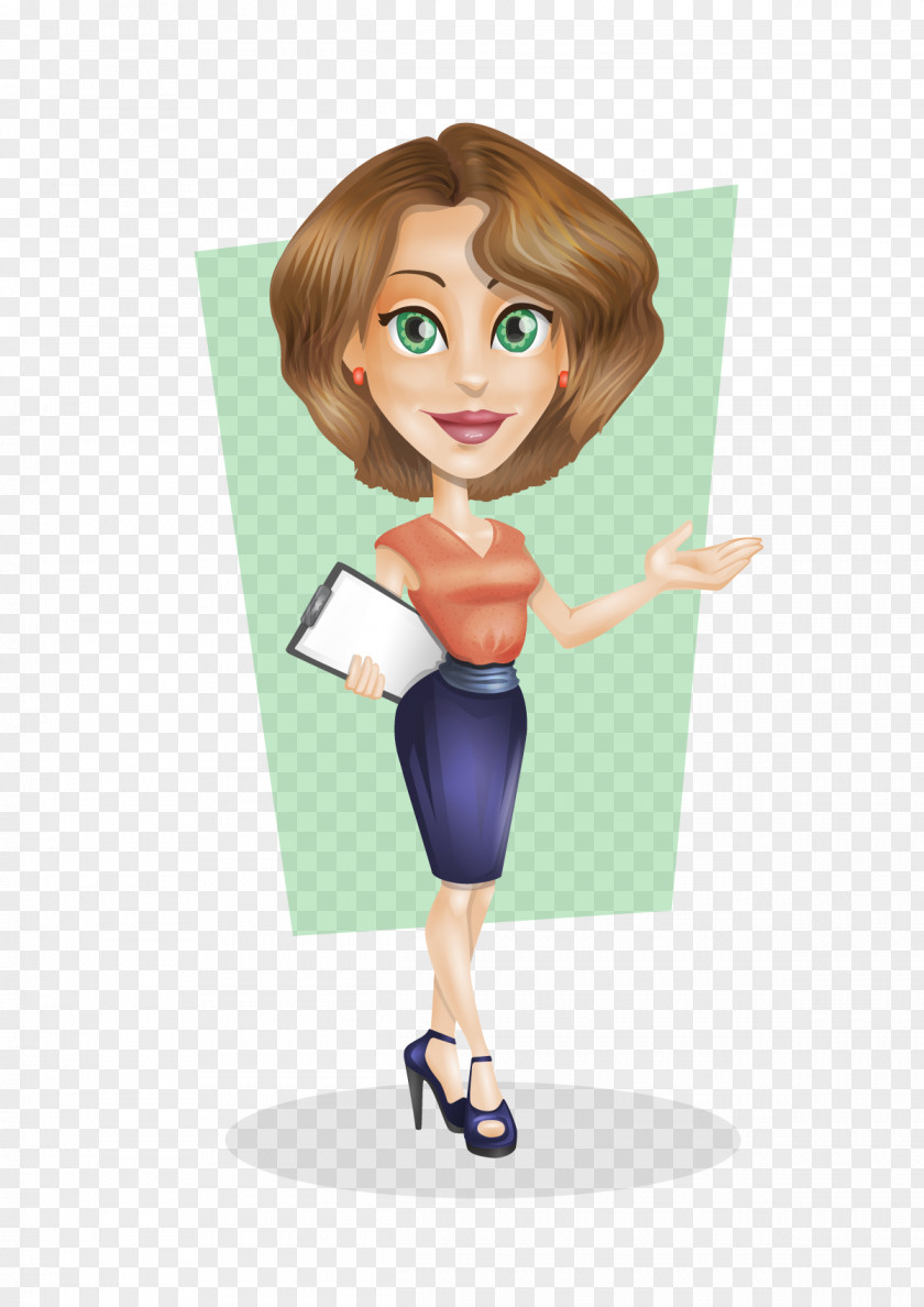 Cyber Businessperson Cartoon Female PNG