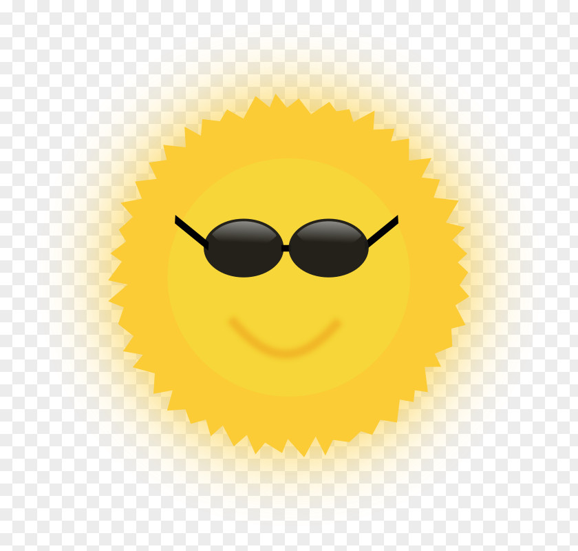 Glow Glasses Cliparts Smiley Sunglasses Yellow Text Messaging PNG