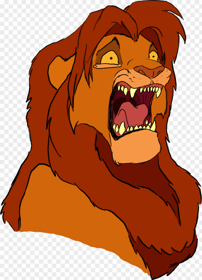 Lion Simba Zira Character Art PNG