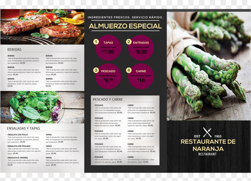 Los Menús De Restaurante Menu RestauranteYa Reflex Leaf Vegetable PNG