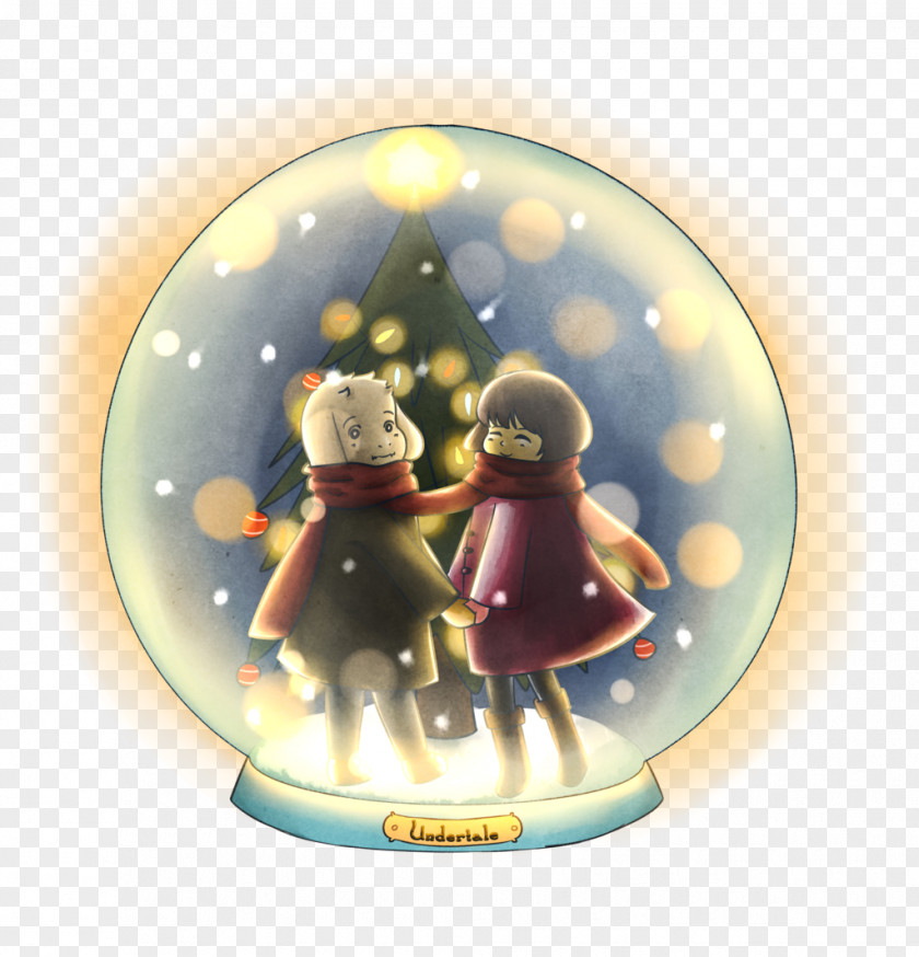 Snow Globe Christmas Ornament Figurine PNG