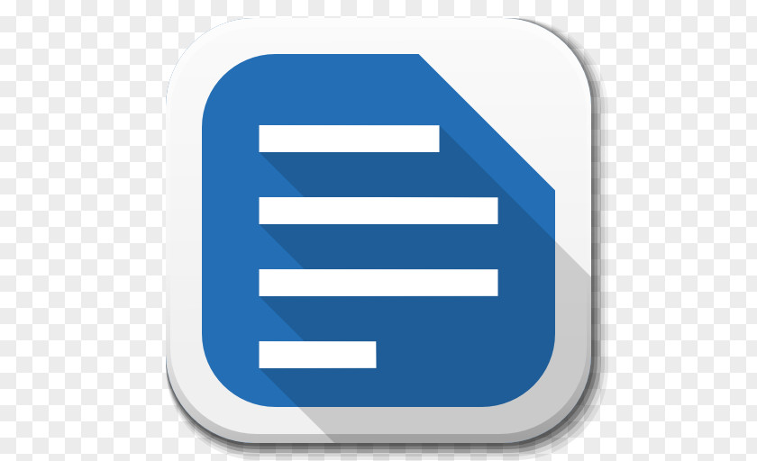 Apps Libreoffice Writer B Blue Angle Area Text PNG