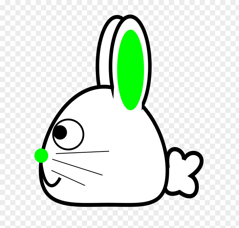 Cartoon Bunny Hand Painted Rabbit,Rabbit Head,green Drawing Clip Art PNG