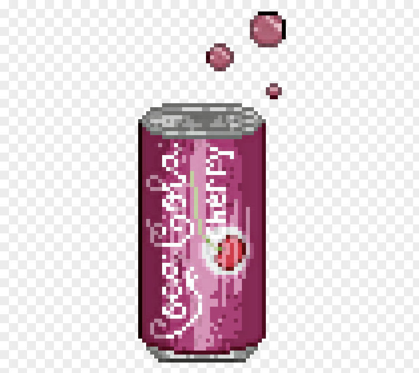 Cherry Coke Pixel Art Contemporary Psychedelic PNG