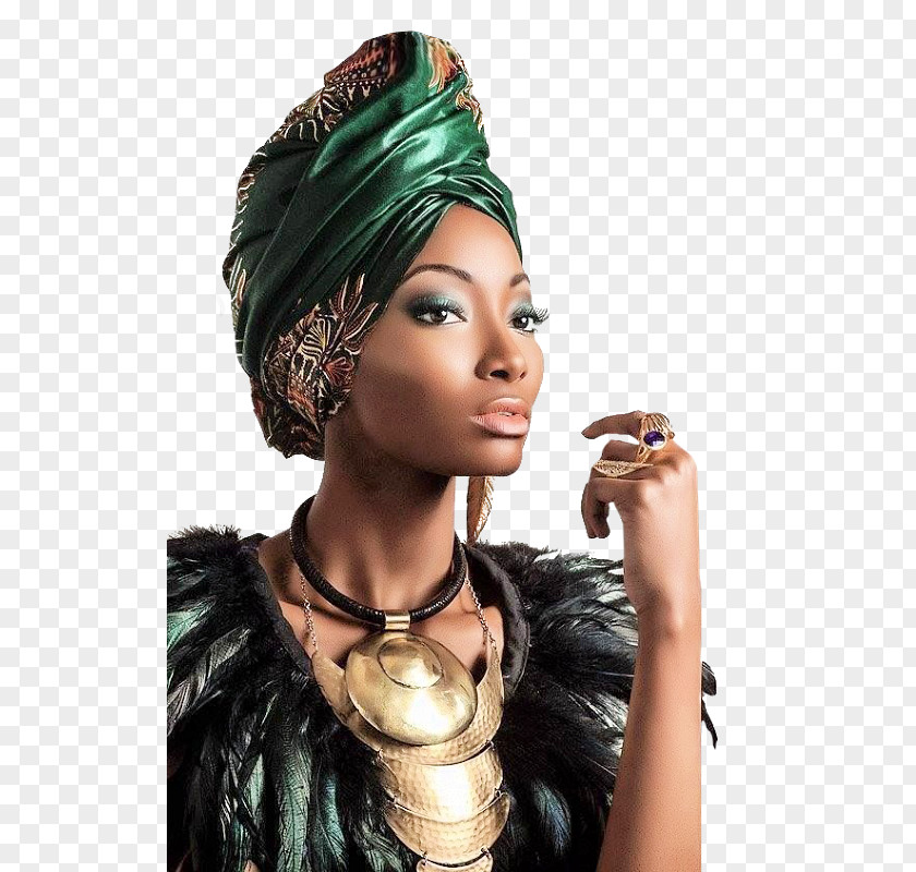 Africa Kitenge Turban Fashion Headscarf PNG