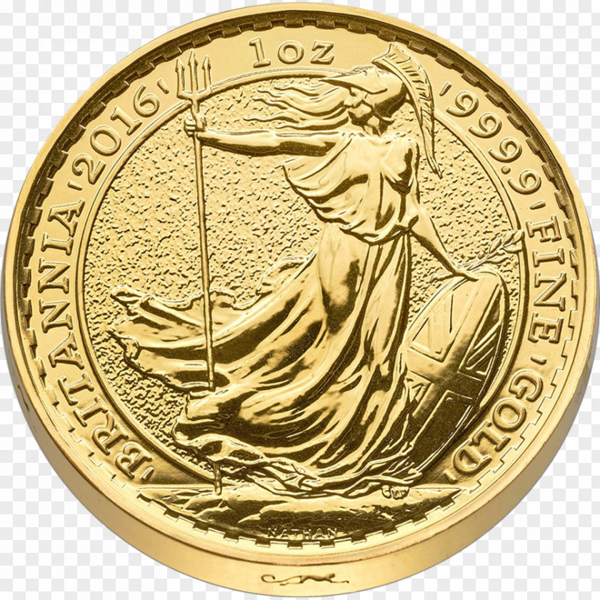 Eagle Britannia American Gold Bullion Coin PNG