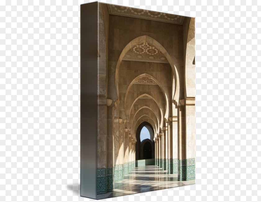 Hassan II Mosque Arch Gallery Wrap Middle Ages PNG