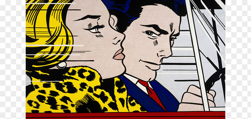 Roy Lichtenstein In The Car Pop Art Tate Painting PNG