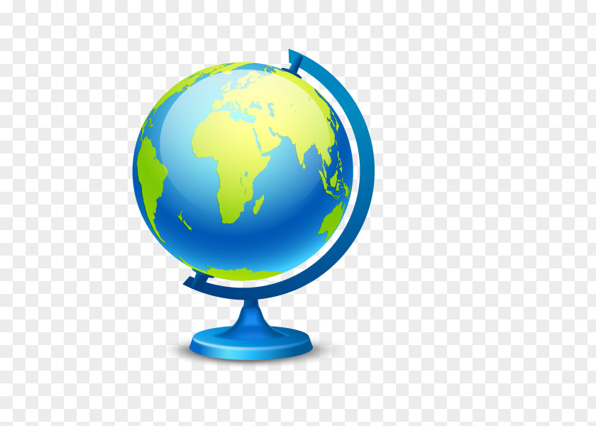 Vector Globe World Map Illustration PNG