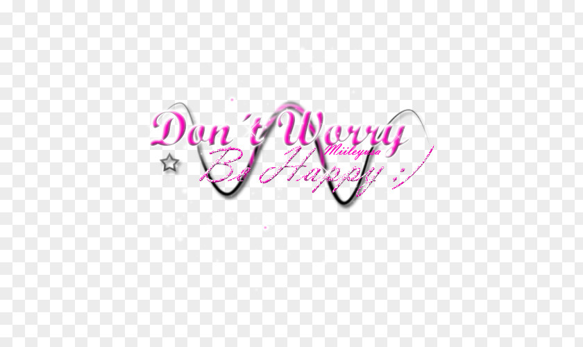 Dont Worry Logo Pink M Brand Line Font PNG