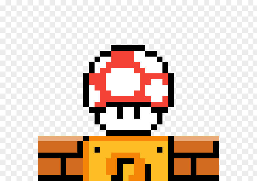 Mario Super Bros. Pixel Art PNG