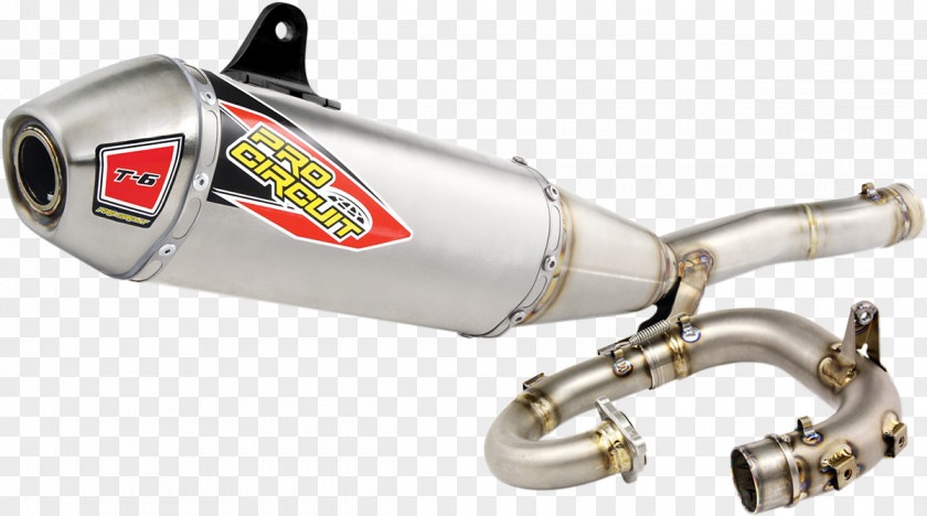 Motorcycle Exhaust System Yamaha Motor Company YZ450F Motocross PNG
