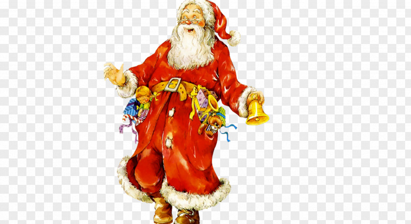 Santa Claus Shaking Bell Pxe8re Noxebl Ded Moroz Mrs. Christmas PNG