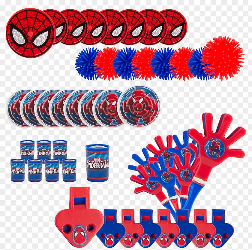 Balloon Party Gold Birthday FoilGold Number Spider-Man Toy Favor Piñata PNG