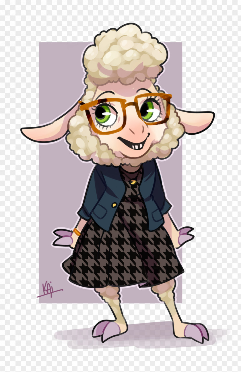 Sheep Bellwether Mayor Lionheart Fan Art Character Drawing PNG