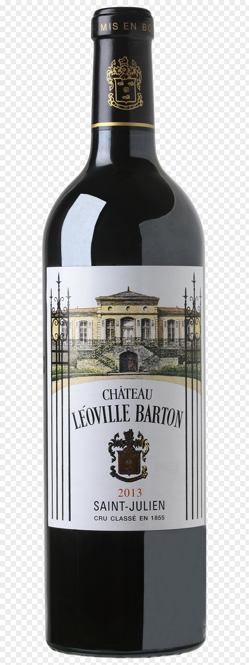 Wine Château Léoville Barton Saint-Julien AOC Red Cabernet Sauvignon PNG