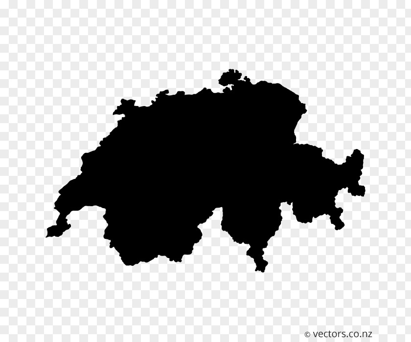 Blank Vector Switzerland Map PNG