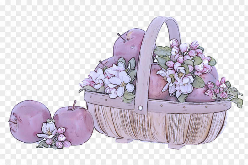 Cut Flowers Plant Flower Girl Basket Purple Lilac Gift PNG