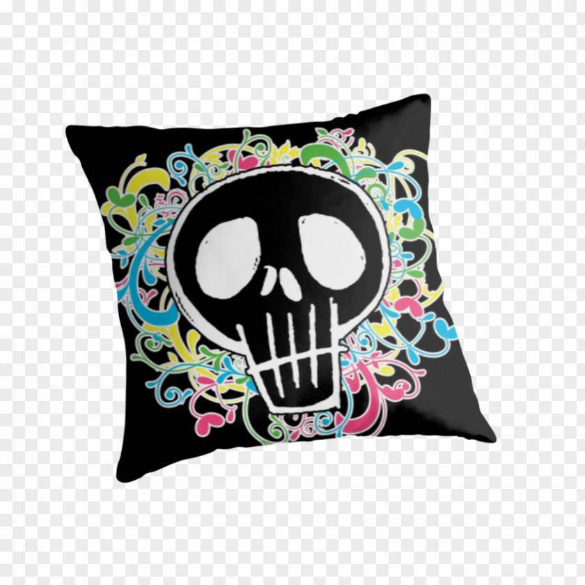 Graffiti Skull Cushion Throw Pillows T-shirt Hoodie PNG