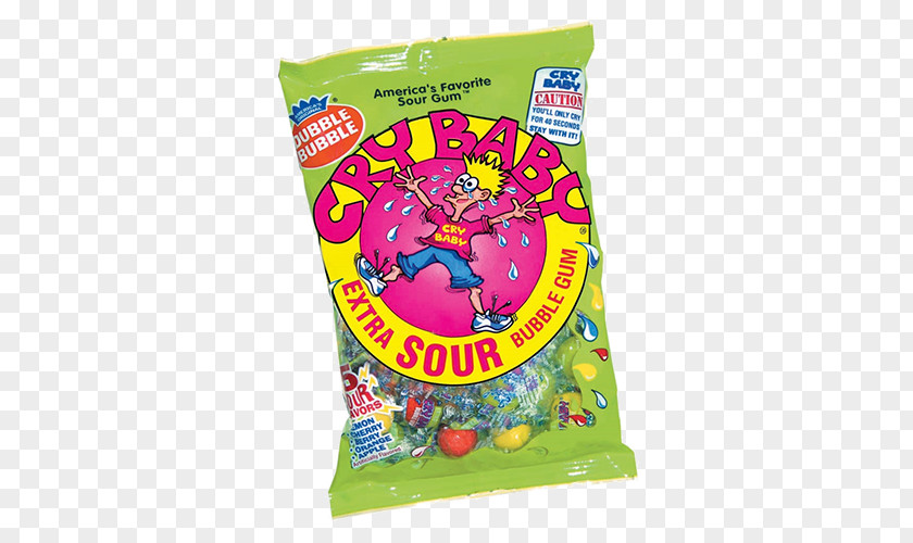 Sour Candy Chewing Gum Cry Baby Bubble PNG