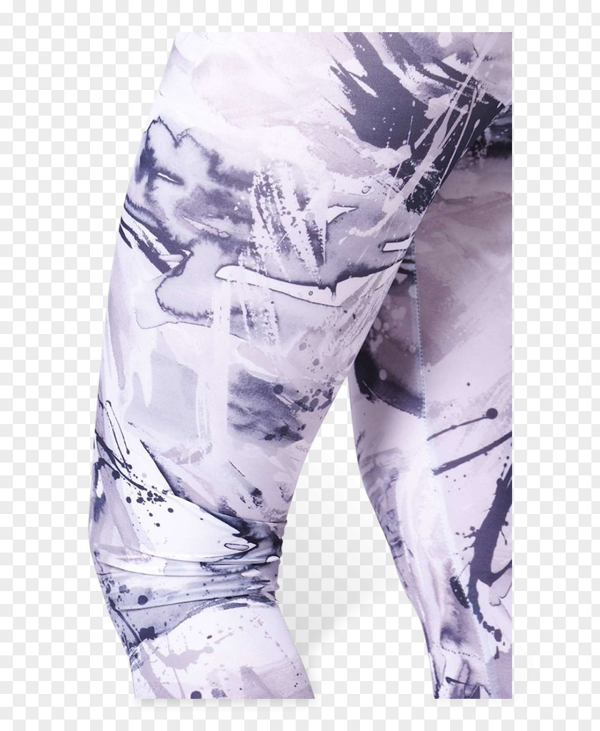 Water-color Ink Smudges Clothing Pants Leggings Purple Lilac PNG