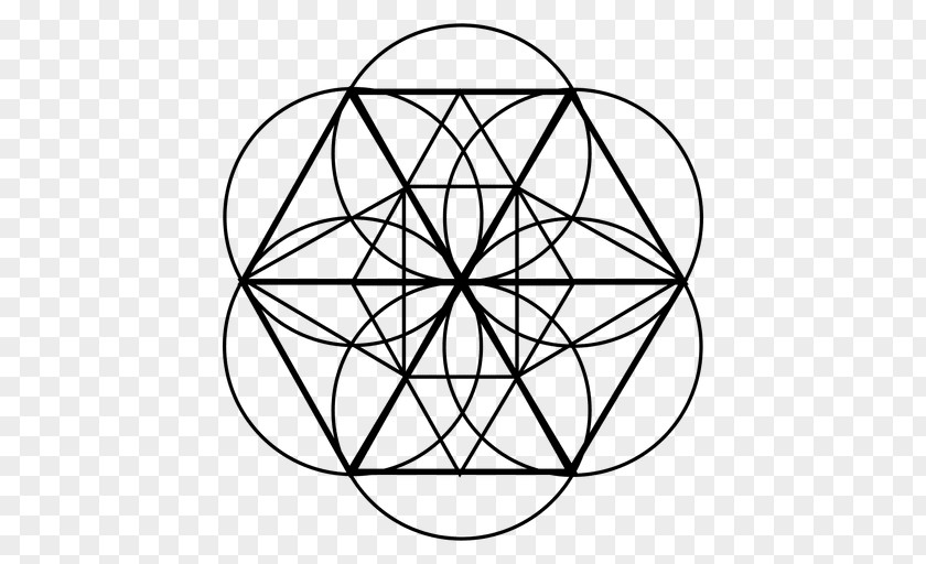 Circle Sacred Geometry Line PNG