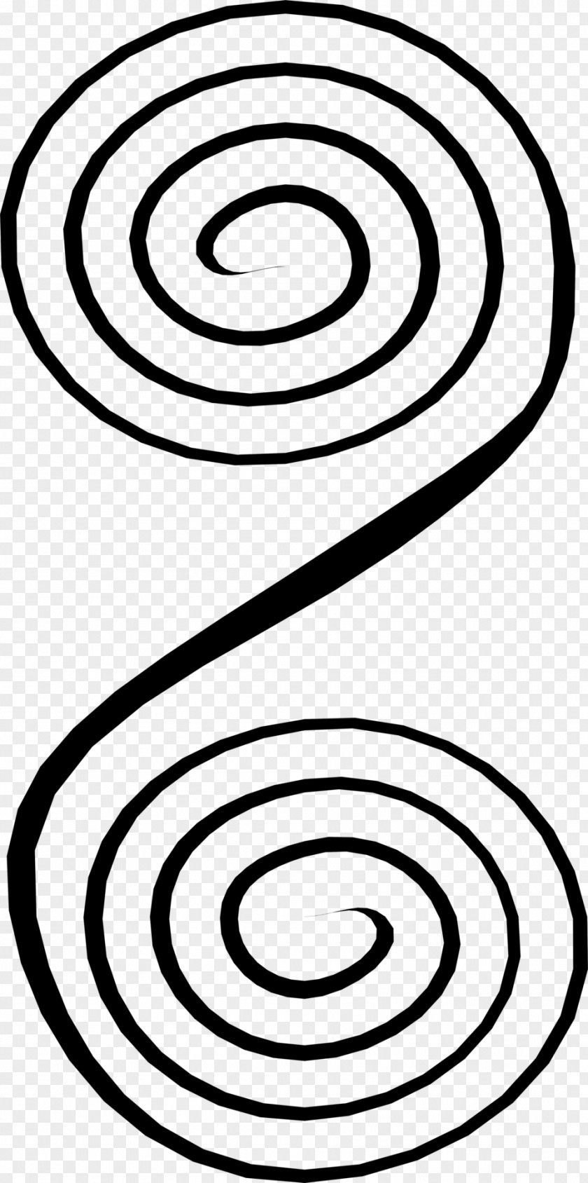 Design Spiral Black And White PNG