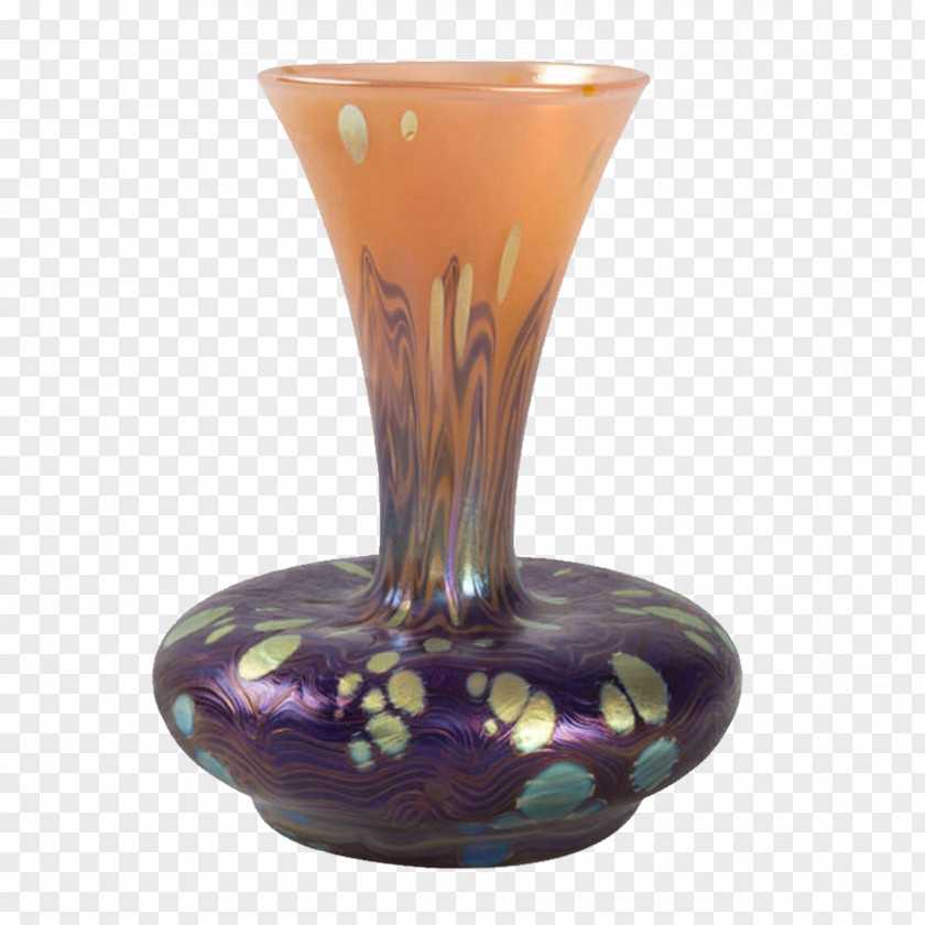 Glass Crafts Johann Loetz Witwe Vase Art Nouveau PNG